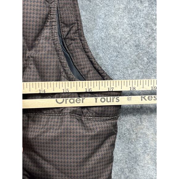 Women's Small‎ Eddie Bauer Premium Goose Down Vest Puffer Quilted Faux Fur Trim - Picture 8 of 11